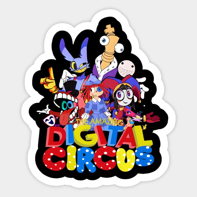 The Amazing Digital Circus Sticker by alujino